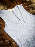 Tumbleweed Button Tank - Spring Blue