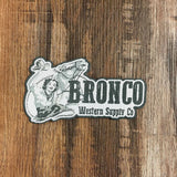 Bronco Western Supply Lady Iron-On Patch Apparel Bronco Western Supply Co. Bronco Western Supply Co. 