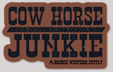 Cow Horse Junkie Sticker Gift Items Bronco Western Supply Co. Bronco Western Supply Co. 