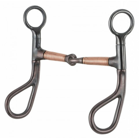 Kelly Silver Star Teardrop Wrapped Copper Snaffle Bits Tough 1 Bronco Western Supply Co. 