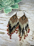 Semilla Seed Bead Earrings - Brown Jewelry Bronco Western Supply Co. Bronco Western Supply Co. 