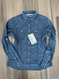 Hooey "Sol" Ladies Navy Pearl Snap Long Sleeve Apparel Hooey Bronco Western Supply Co. 