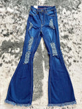 Big Sky High Distressed Flares Bottoms Apparel Bronco Western Supply Co. Bronco Western Supply Co. 