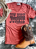 Cow Horse Junkie Tee Apparel Bronco Western Supply Co. Bronco Western Supply Co. 