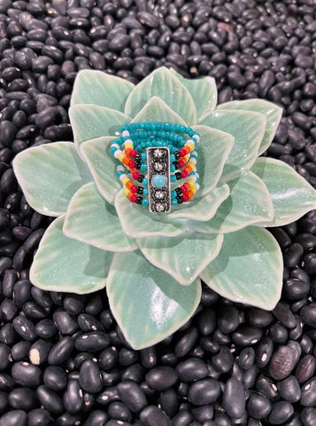Bozey Seed Bead Stretch Ring Jewelry Bronco Western Supply Co. Bronco Western Supply Co. 