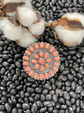 Coral Stone Circle Phone Grip Gift Items Bronco Western Supply Co. Bronco Western Supply Co. 