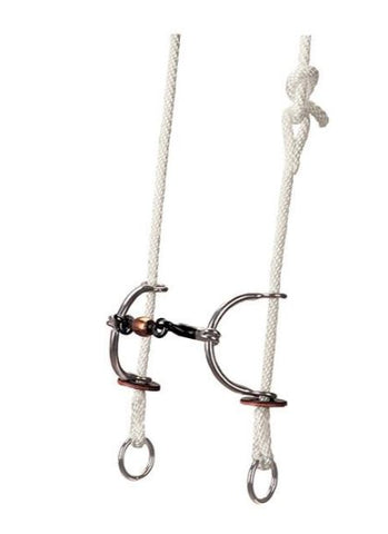 Gag Bridle with Sweet Iron Copper Roller Mouth Sliding Bit Bits Weaver Leather Bronco Western Supply Co. 