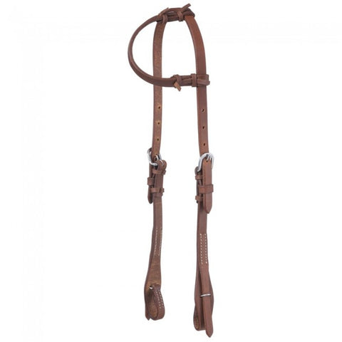 Harness Leather Single Ear Quick Change Headstall Headstalls & Accessories Tough 1 Bronco Western Supply Co. 