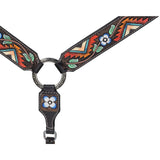 Silver Royal Aztec and Flower Breast Collar