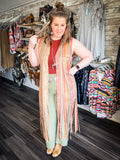 South of the Border Fringe Duster Vest