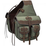 Canvas Trail Bag with Leather Accents Saddle Bags Tough 1 Bronco Western Supply Co. 