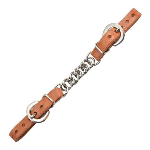 Reinsman Hermann Oak Single Flat Link Curb Chain Curb Straps Reinsman Bronco Western Supply Co. 