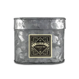 Strawberry Wine Galvanized Oval Tin Soy Candle