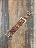 Navajo Pattern Apple Watch Bands - Sand Gift Items Bronco Western Supply Co. Bronco Western Supply Co. 