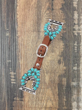 Concho Apple Watch Bands - Turquoise Squash Blossom Gift Items Bronco Western Supply Co. Bronco Western Supply Co. 