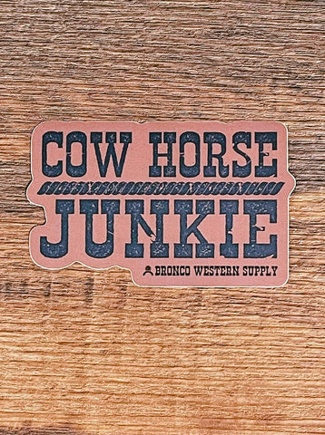 Cow Horse Junkie Sticker Gift Items Bronco Western Supply Co. Bronco Western Supply Co. 