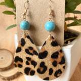 Searcy Leopard Turquoise Earrings Jewelry Bronco Western Supply Co. Bronco Western Supply Co. 