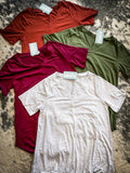 Bronco Basics Round Hem Tee (Fall colors) Apparel Bronco Western Supply Co Bronco Western Supply Co. 