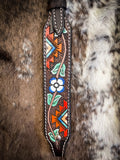 Silver Royal Aztec and Flower Ear Headstall