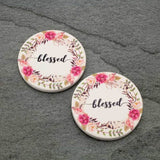 Western Car Coasters - Blessed Gift Items Bronco Western Supply Co. Bronco Western Supply Co. 