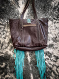 Myra Bag - Ocean Current Leather & Hair On Bag