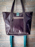 Myra Bag - Ocean Current Leather & Hair On Bag