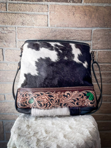 Myra Bag - Silhouette Leather & Hairon Bag