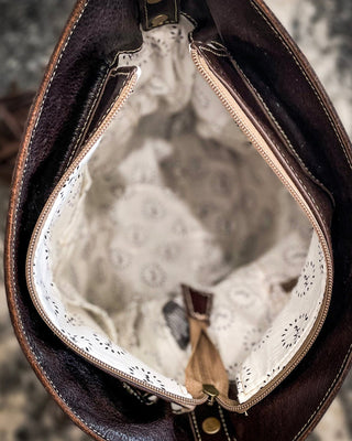 Myra Bag - Crown Hand Tooled Bag