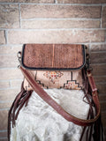 Myra Bag - Sandy Rosewood Hand-Tooled Bag