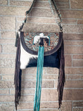 Myra Bag - Cold Blue Hues Hair On Bag