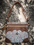 Myra Bag - Azure Aesthetic Leather & Hairon Bag