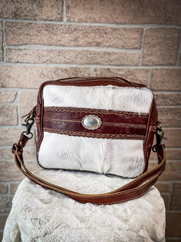 Myra Bag - Silvi Leather & Hairon Bag
