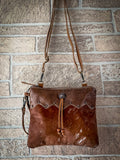 Myra Bag - Ornate Brown Hair On Bag