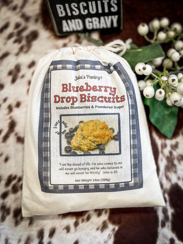 Savory Southern Drop Biscuits - Blueberry