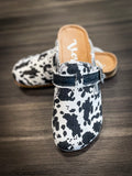 Very G Picnic Cow Print & Tooled Shoes