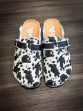 Very G Picnic Cow Print & Tooled Shoes