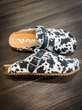 Very G Picnic Cow Print & Tooled Shoes