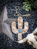 Turquoise Stone Key Fob Keychain