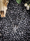 Cactus Pendant Necklace - Black