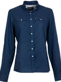 Hooey "Sol" Ladies Navy Pearl Snap Long Sleeve Apparel Hooey Bronco Western Supply Co. 