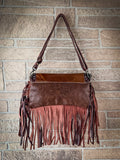 Myra Bag -Dusky Tones Leather & Hair On Bag