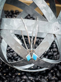Dir Turquoise Hoops