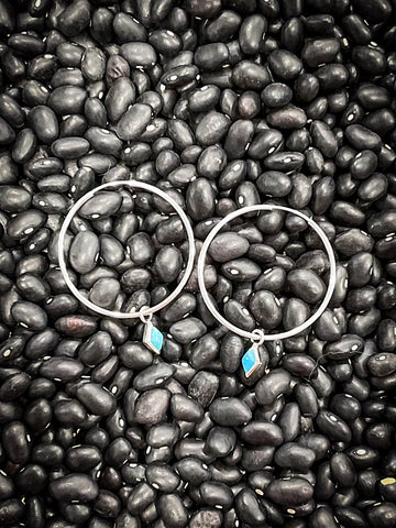 Dir Turquoise Hoops