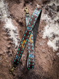 Myra Bag- Turquoise Weaved Strap