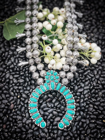 Disco Squash Blossom Necklace