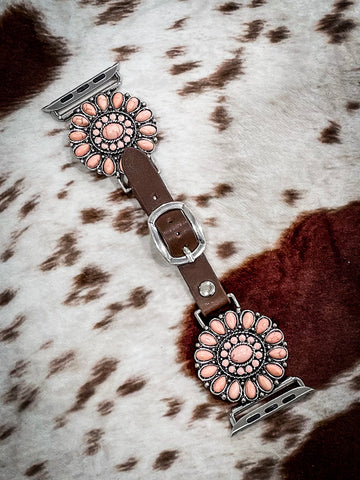 Pink Western Style Apple Watch Band