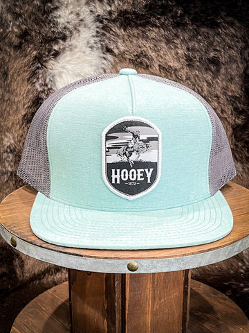 “Cheyenne” Hooey, Teal / Grey 5-Panel Trucker Cap