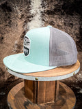 “Cheyenne” Hooey, Teal / Grey 5-Panel Trucker Cap