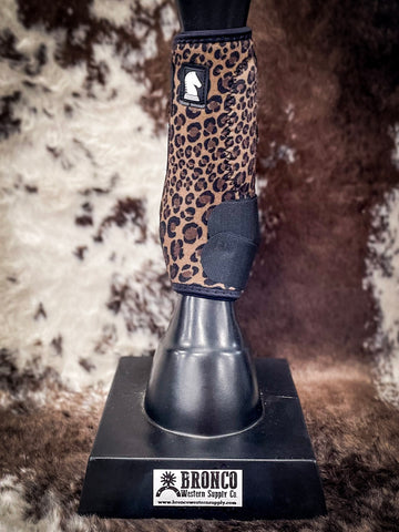 Classic Equine Legacy2 Front Boots - Cheetah