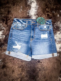 Laredo Distressed Denim Shorts